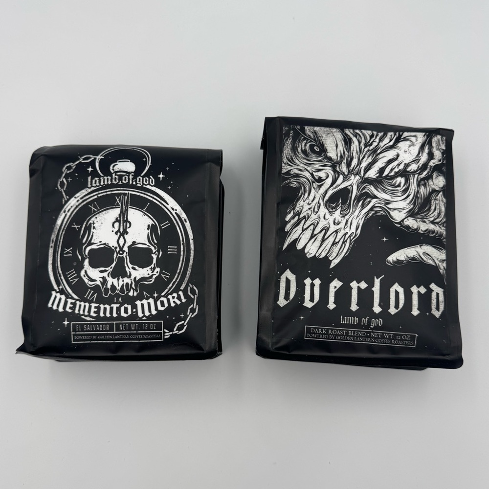Lamb of‎ God Coffee Set Memento Mori Overlord Sealed Metal Merch 12oz